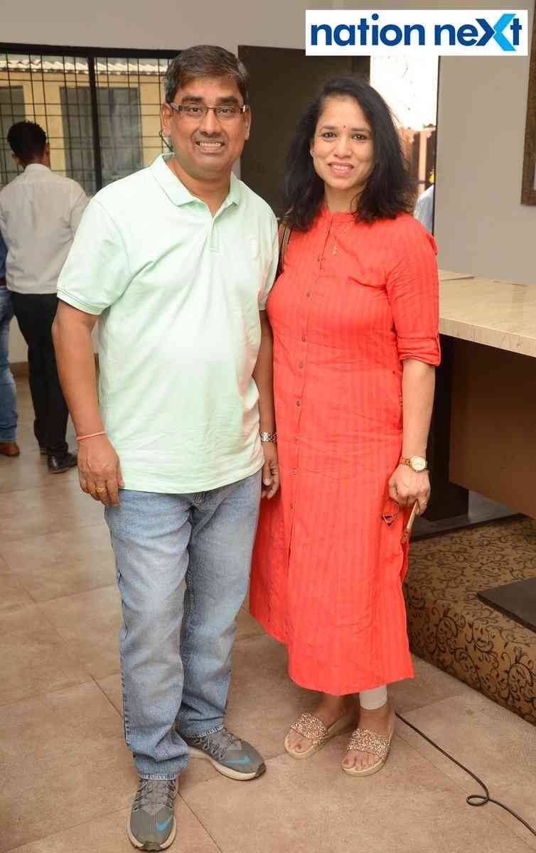 Samaresh Acharya (Deputy News Editor, TOI Nagpur) with his wife Pragati Acharya during an event dedicated to late journalist Ruchir Mishra at Press Club in Nagpur
