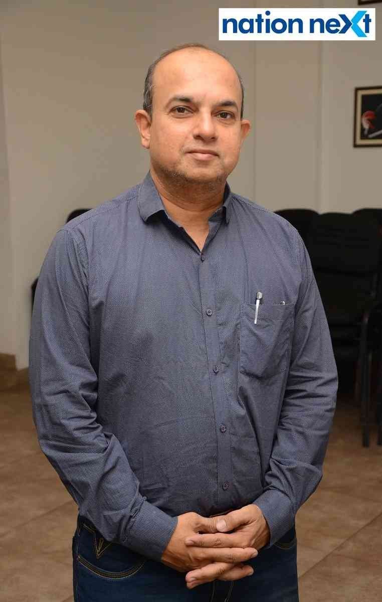Suhas Nayse (Expert, Sportskeeda) during an event dedicated to late journalist Ruchir Mishra at Press Club in Nagpur