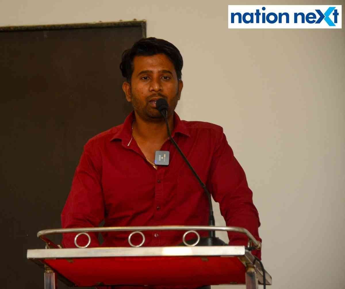 Dr Sumiit Messhram (Sports Physiotherapist) during an event dedicated to late journalist Ruchir Mishra at Press Club in Nagpur