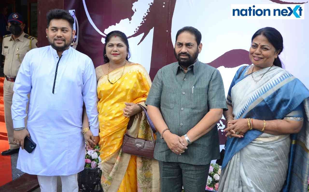Kunal, Sumedha and Nitin Raut with R Vimala during Dr Nitin Raut's book launch on 'Ambedkar on Population Policy’