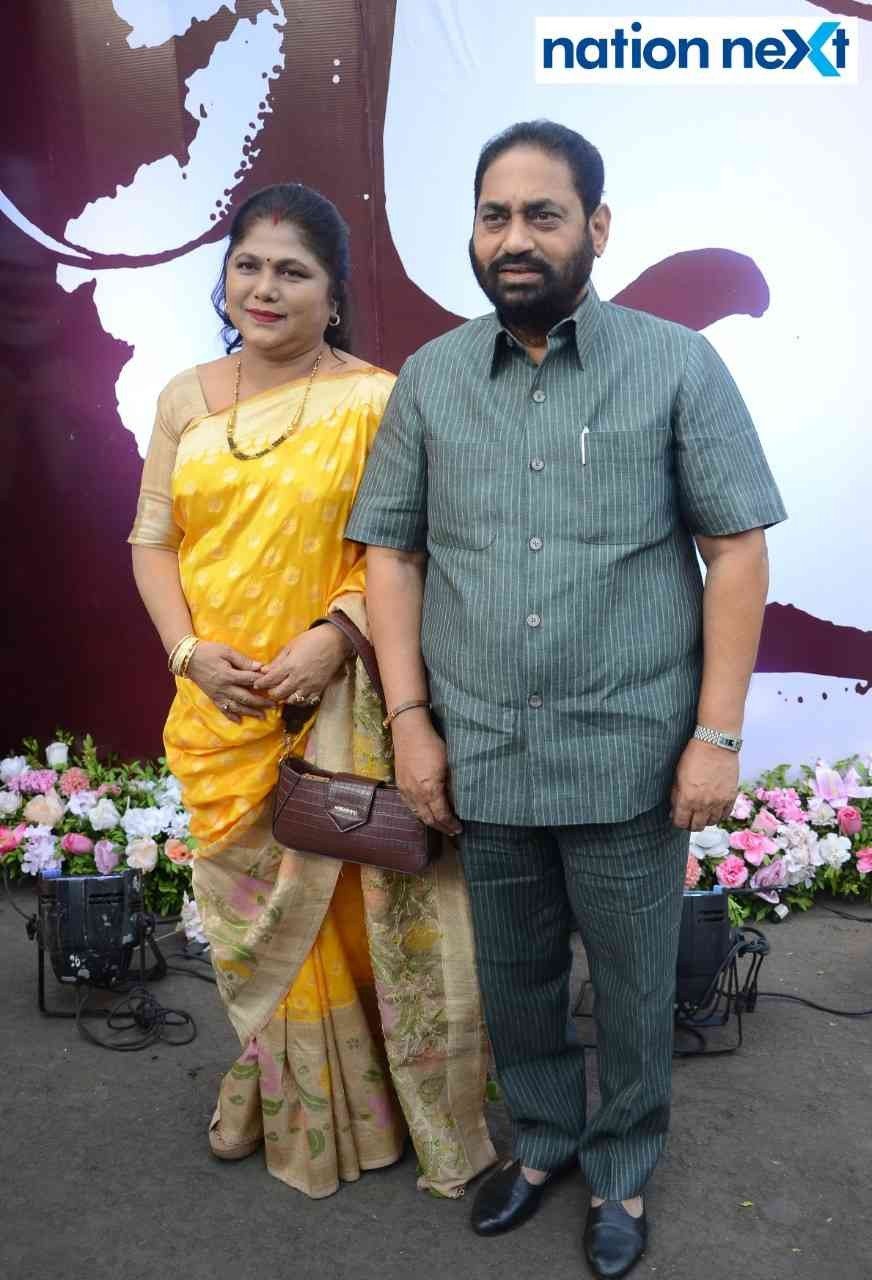 Sumeda and Nitin Raut during Dr Nitin Raut's book launch on 'Ambedkar on Population Policy’