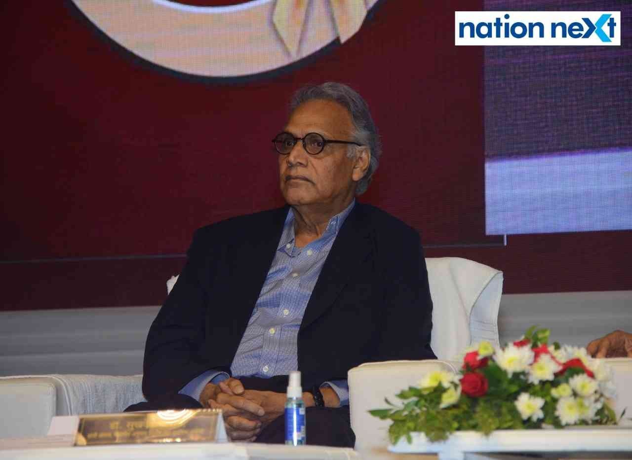 Dr Sukhdeo Thorat during Dr Nitin Raut's book launch on 'Ambedkar on Population Policy’
