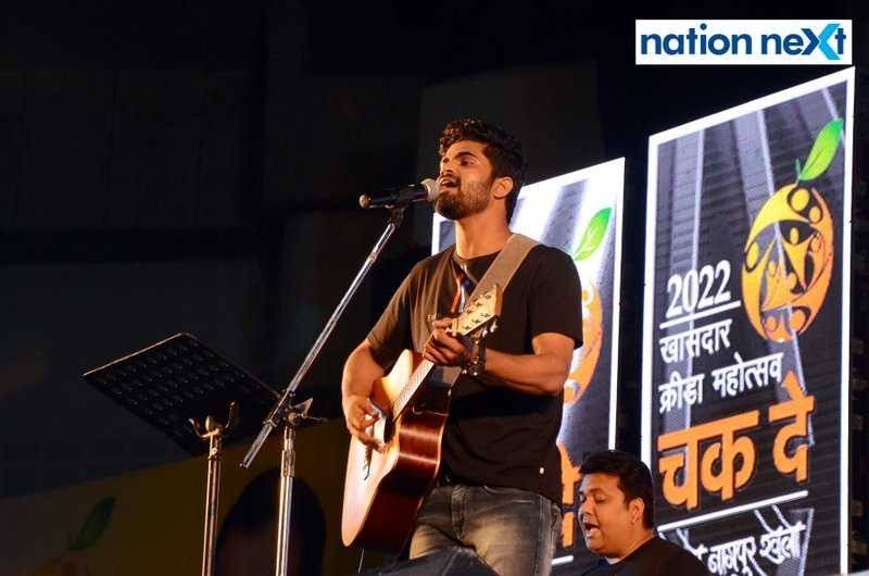 Abhijeet during the inauguration of Season 4 of Khasdar Krida Mahotsav in Nagpur