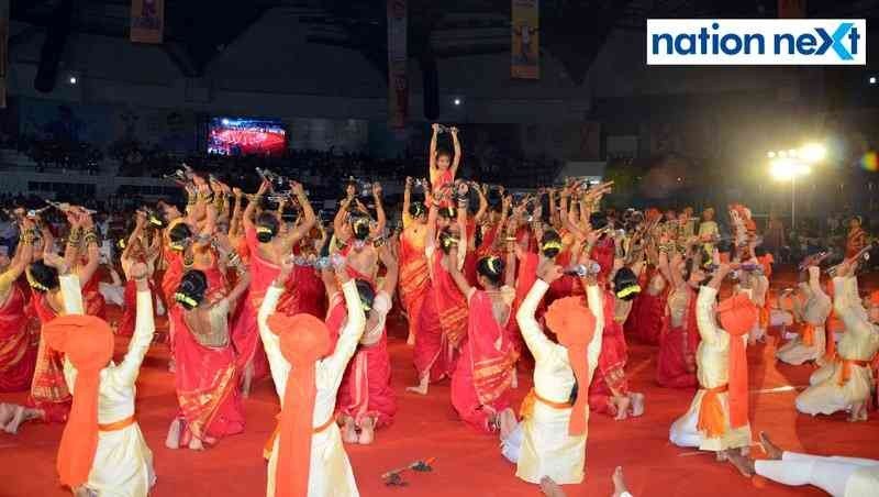 Performers during the inauguration of Season 4 of Khasdar Krida Mahotsav in Nagpur