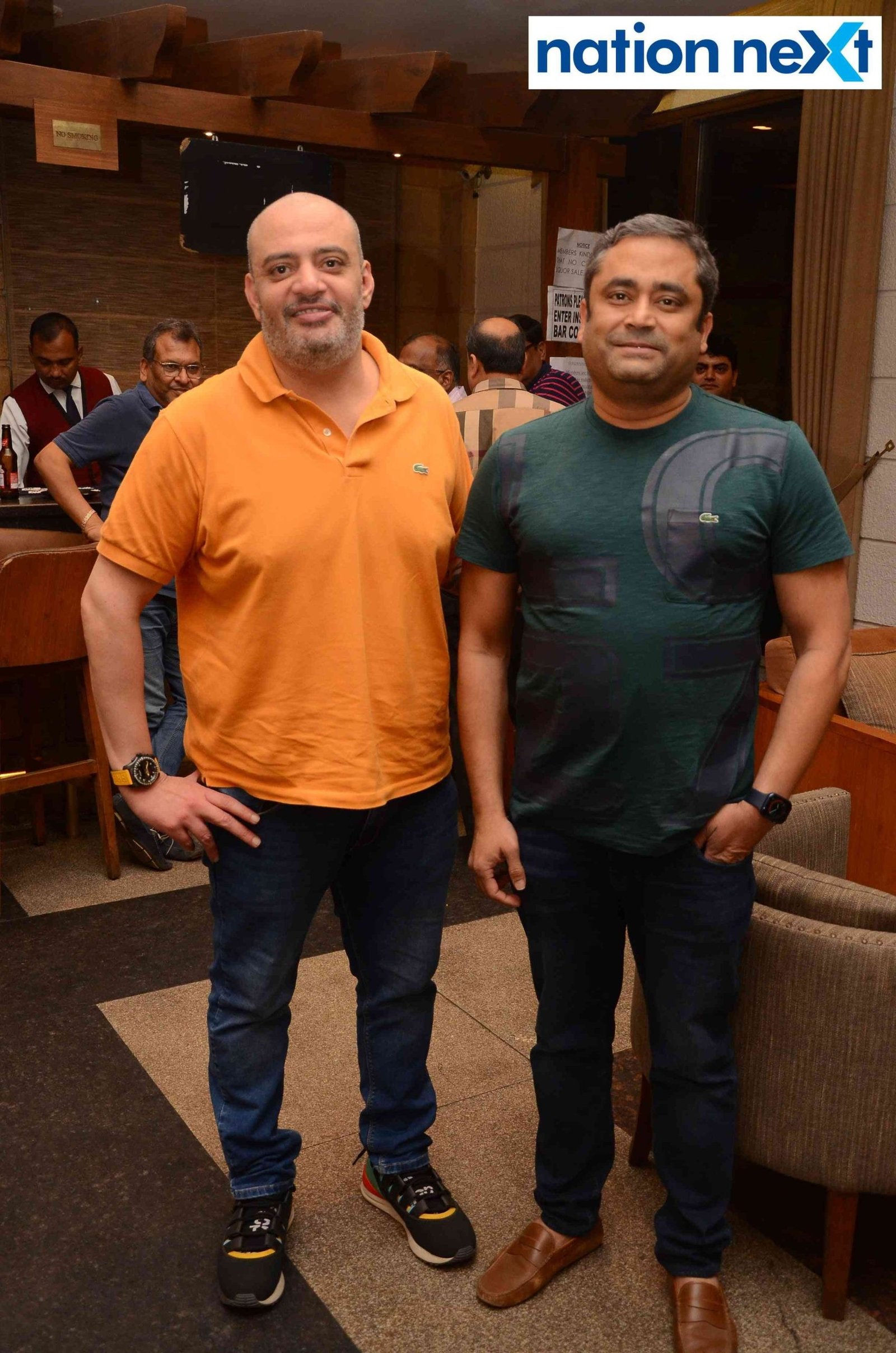 Jamashp Bapuna and Anuj Singhania during the prize distribution ceremony of Snicket Tournament at Gondwana Club in Nagpur