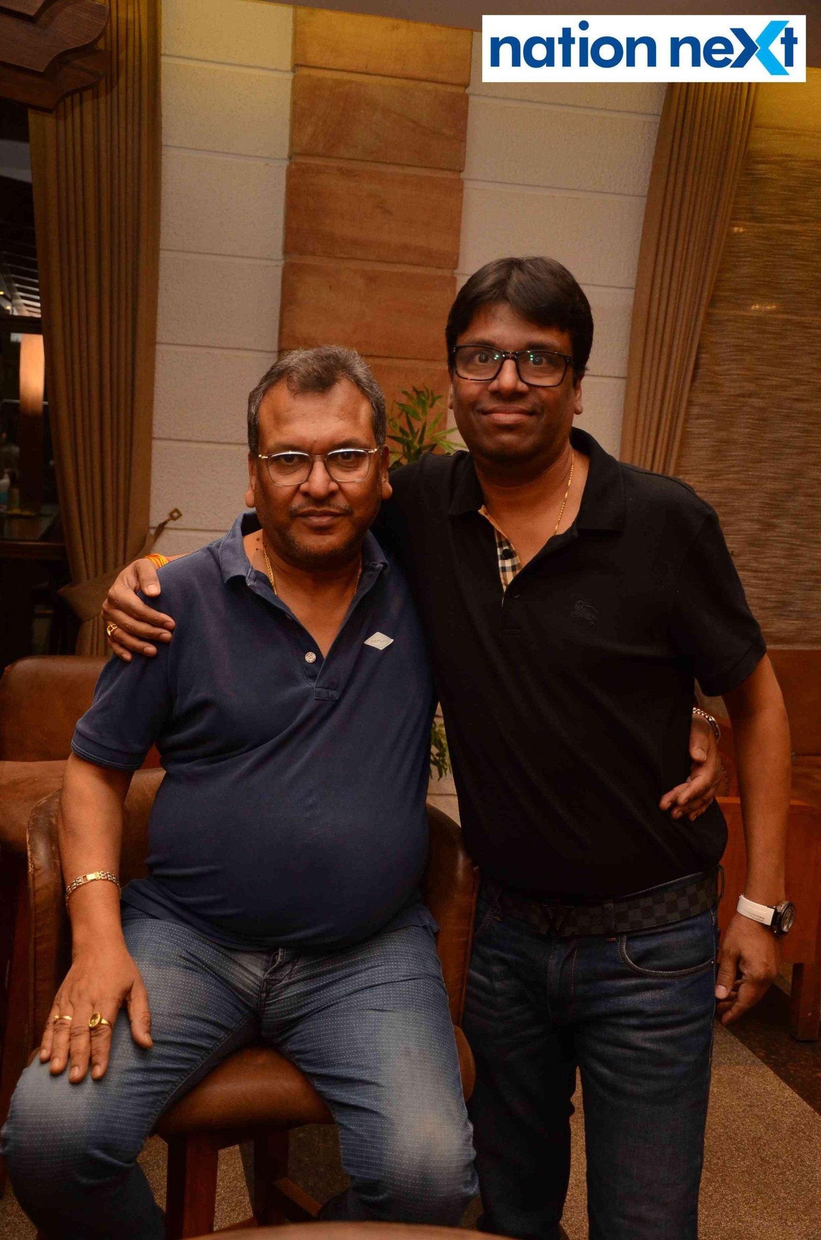 Suresh Bajoria and Vaibhav Rai during the prize distribution ceremony of Snicket Tournament at Gondwana Club in Nagpur