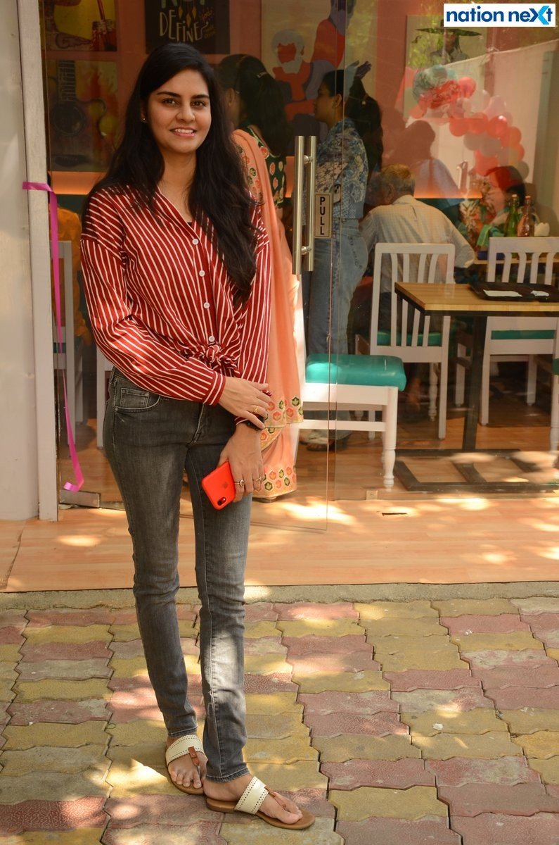 Gunjan Ghonge during the inauguration of 'SEVEN O' ELEVEN' in Nagpur