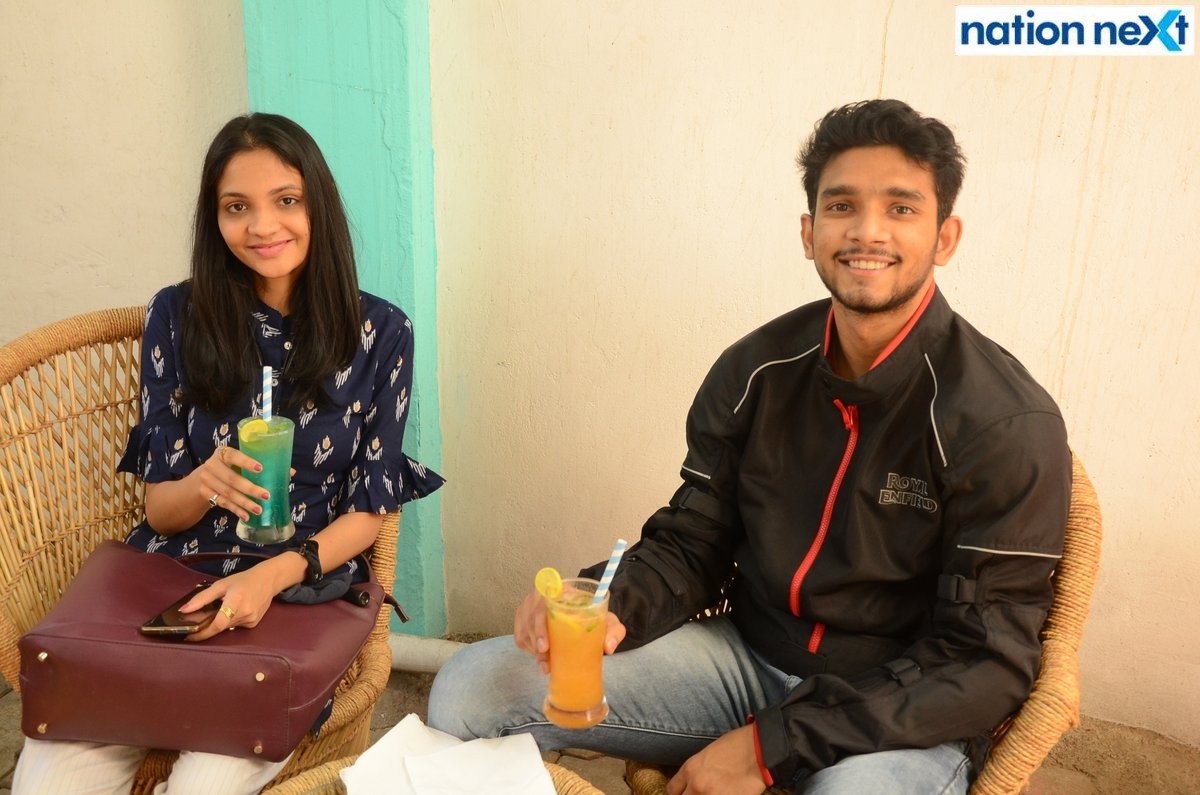 Sayli Mahajan and Ajinkya Deshmukh during the inauguration of 'SEVEN O' ELEVEN' in Nagpur