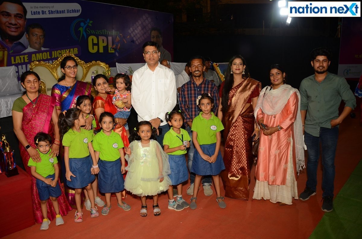 Narendra Jichkar and Balaji Iyer along with others during the inauguration of Late Dr Shrikant Jichkar Cricket Tournament at Bishop Cotton School ground in Nagpur