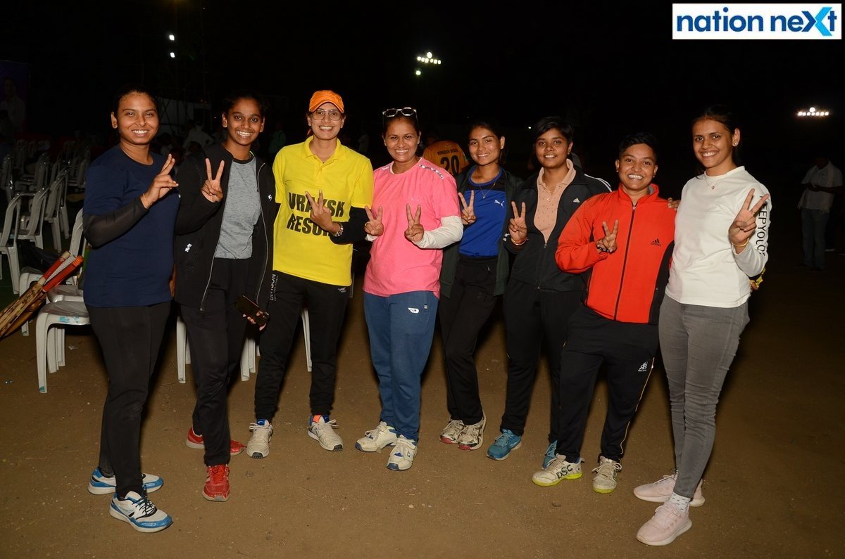 Guests during the inauguration of Late Dr Shrikant Jichkar Cricket Tournament at Bishop Cotton School ground in Nagpur