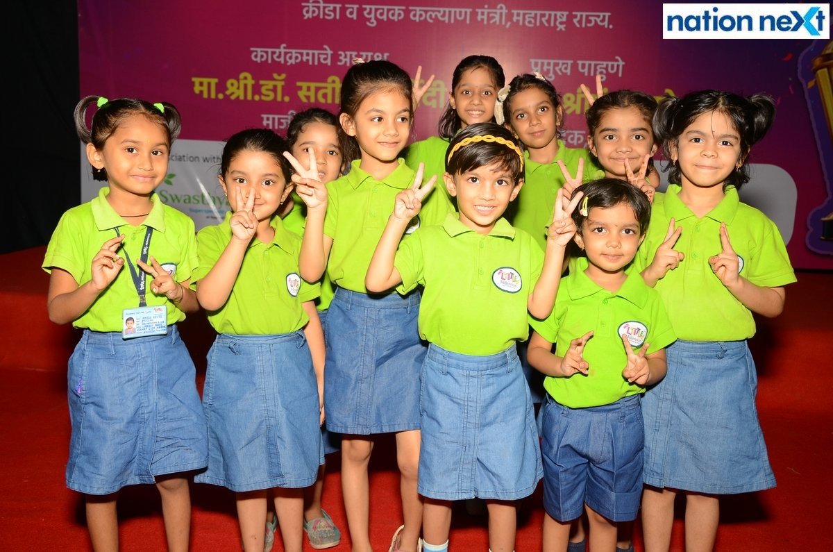 Kids during the inauguration of Late Dr Shrikant Jichkar Cricket Tournament at Bishop Cotton School ground in Nagpur