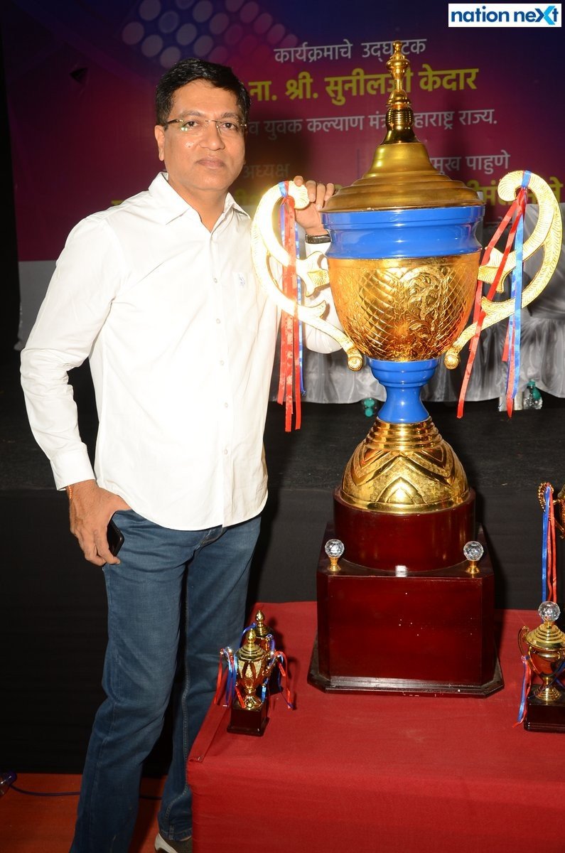 Narendra Jichkar during the inauguration of Late Dr Shrikant Jichkar Cricket Tournament at Bishop Cotton School ground in Nagpur