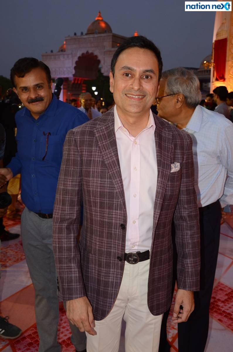 Rishi Darda at Sanket and Anushka Bawankule's wedding reception in Nagpur