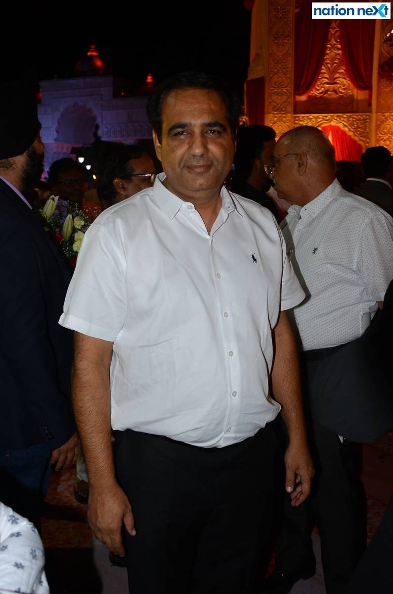 Virendra Kukreja at Sanket and Anushka Bawankule's wedding reception in Nagpur