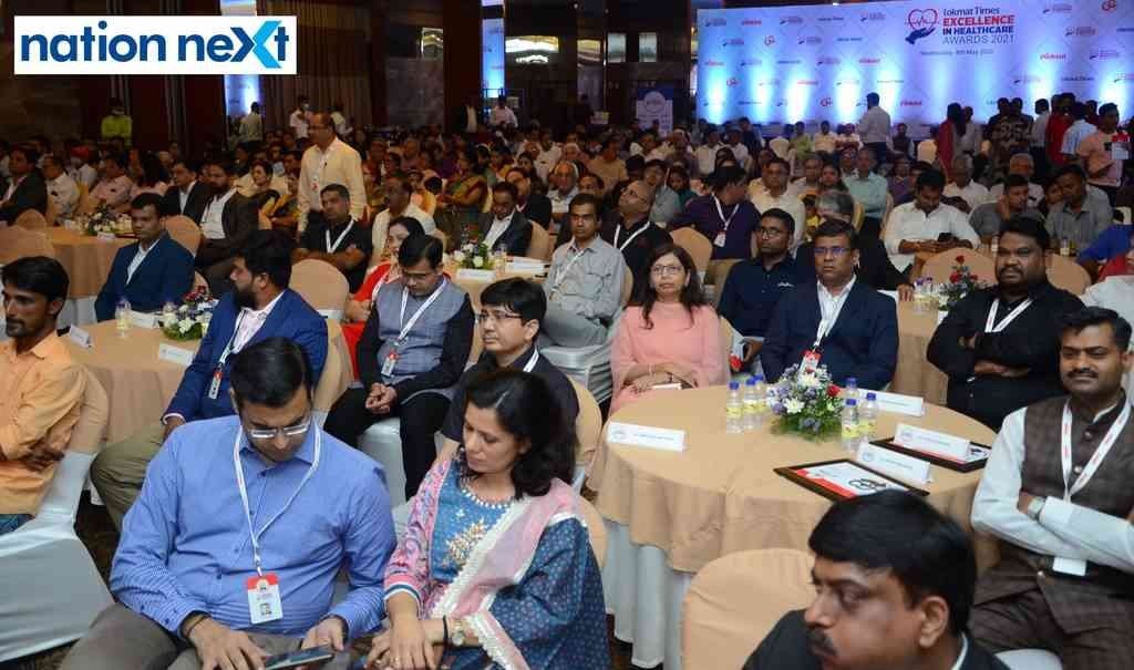 Guests during Lokmat Times Excellence in Healthcare Awards 2021’ held in Nagpur