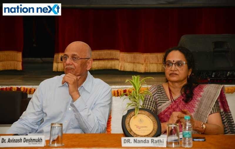 Dr Avinash Deshmukh and Dr Nanda Rathi during LAD College's event 'Navrang' held in Nagpur