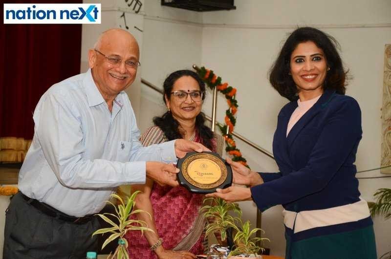 Dr Avinash Deshmukh, Dr Nanda Rathi and Shilpa Agrawal during LAD College's event 'Navrang' held in Nagpur