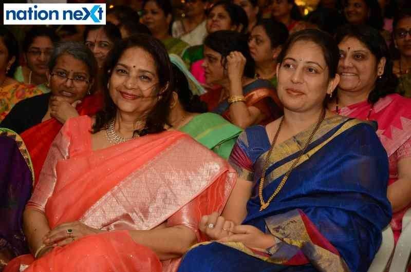 Sulabha Golawar and Pratiksha Mayee during LAD College's event 'Navrang' held in Nagpur