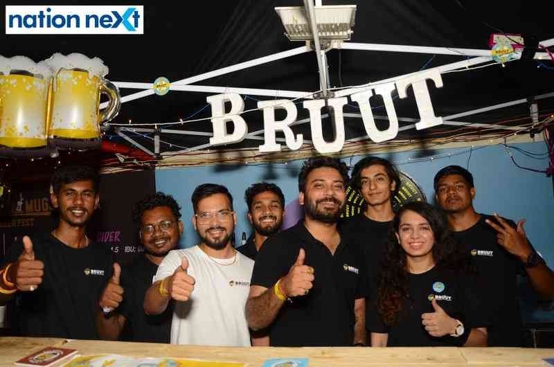 Bruut team at 'Taps and Mugs' craft beer fest organised at Press Club in Nagpur