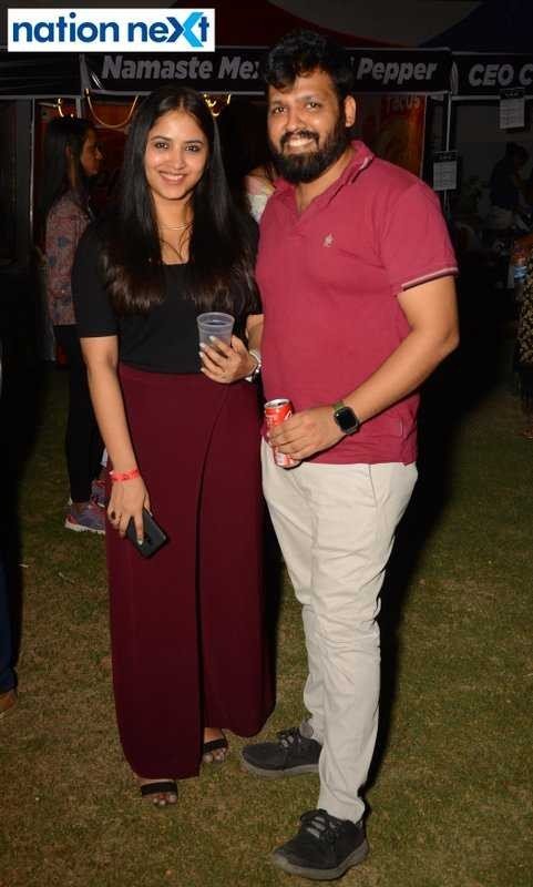 Kajol and Rahul Modi at 'Taps and Mugs' craft beer fest organised at Press Club in Nagpur