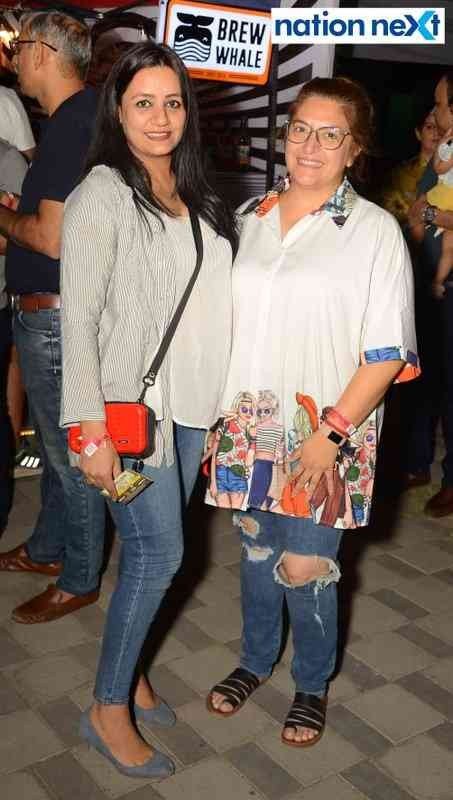 Neha Patel and Neerja Pathania at 'Taps and Mugs' craft beer fest organised at Press Club in Nagpur