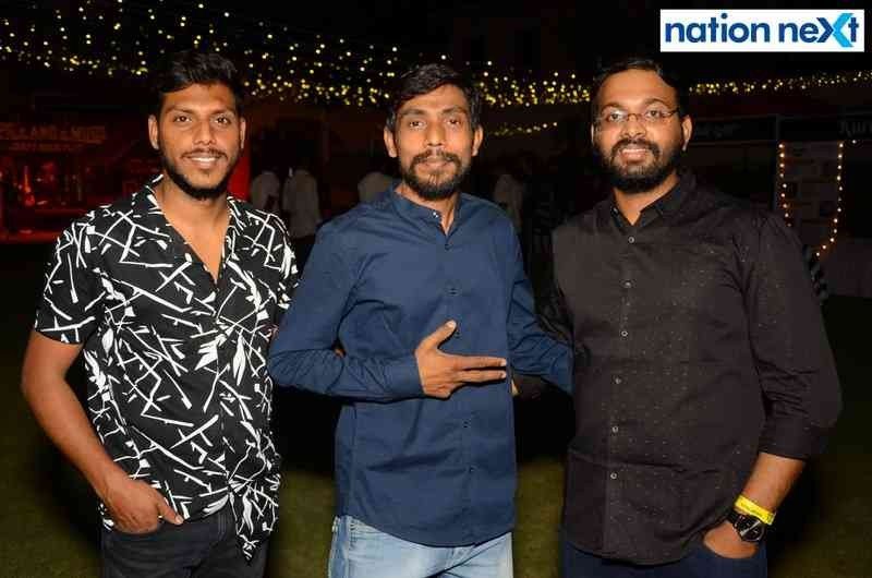 Sagar Pande, Ashish Runghev and Navin Patil at 'Taps and Mugs' craft beer fest organised at Press Club in Nagpur