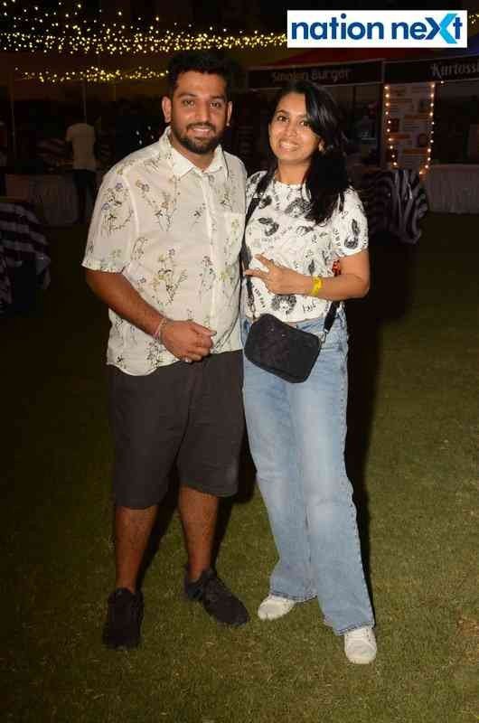 Sanket and Neha Patne at 'Taps and Mugs' craft beer fest organised at Press Club in Nagpur